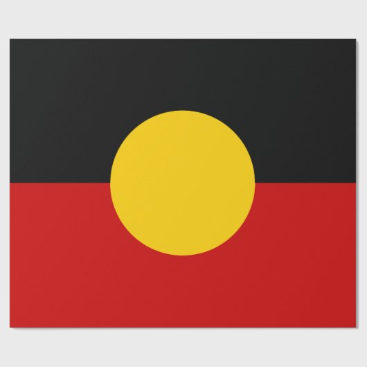 Australia Aboriginal Flag Geschenkpapier (Flach)
