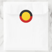 Australia Aboriginal Flag Runder Aufkleber (Tasche)