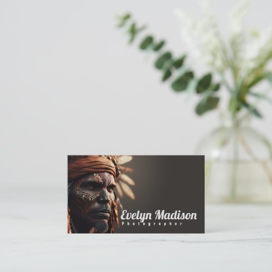 australia aboriginal g676 visitenkarte (Stehend Vorderseite)