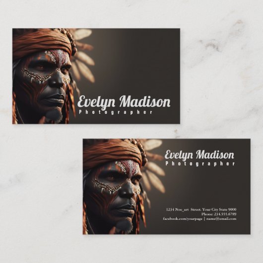 australia aboriginal g676 visitenkarte (Vorne/Hinten)