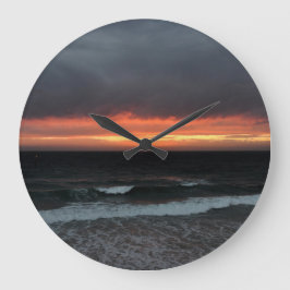 Australia - Adelaide Sunset Große Wanduhr