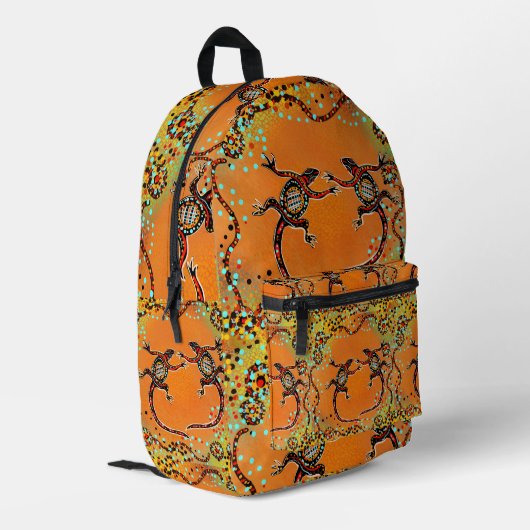 AUSTRALIA ART BEDRUCKTER RUCKSACK (Rückseitige Ecke links)