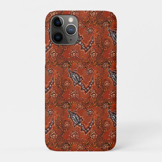 AUSTRALIA ART CROCODILE Case-Mate iPhone HÜLLE (Rückseite)