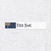 Australia Art Deco Flag Custom Iron-On Name Label Etiketten (Design 1)