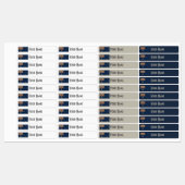 Australia Art Deco Flag | Waterproof Name Label Etiketten (Blatt)