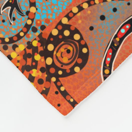 AUSTRALIA ART FLEECEDECKE (Ecke)