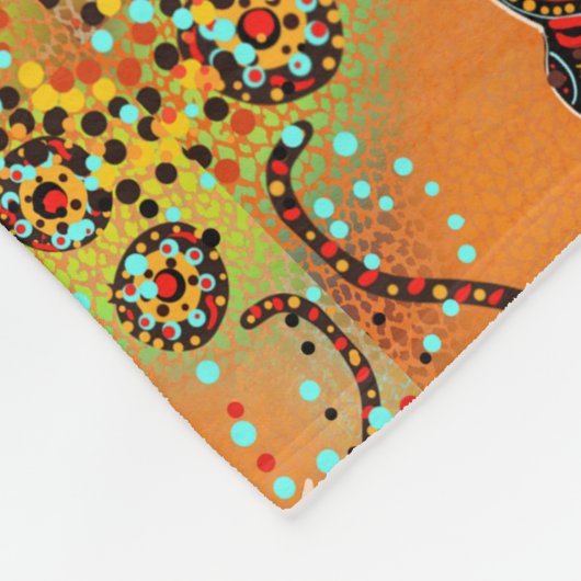 AUSTRALIA ART FLEECEDECKE (Ecke)