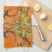 AUSTRALIA ART GESCHIRRTUCH (Viertel Falte)