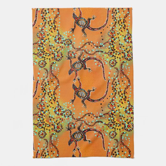 AUSTRALIA ART GESCHIRRTUCH (Vertikal)