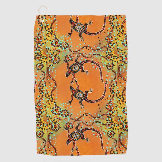 AUSTRALIA ART GOLFHANDTUCH (Vorderseite)