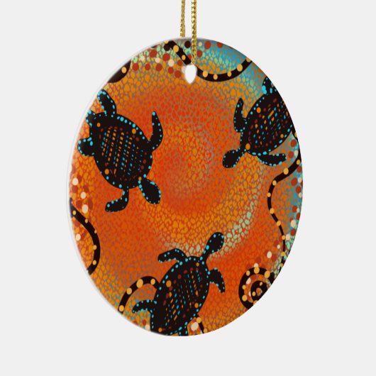 AUSTRALIA ART KERAMIK ORNAMENT (Rechts)