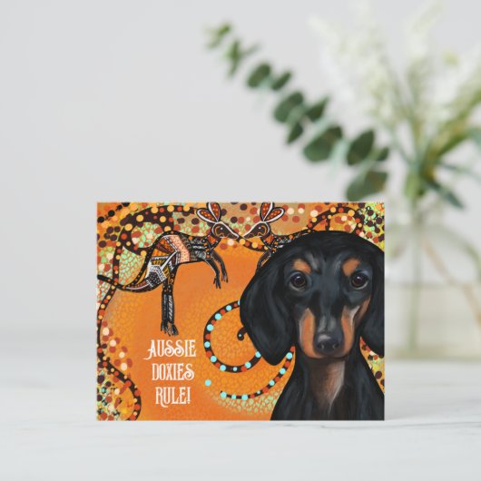 AUSTRALIA ART POSTKARTE (Stehend Vorderseite)