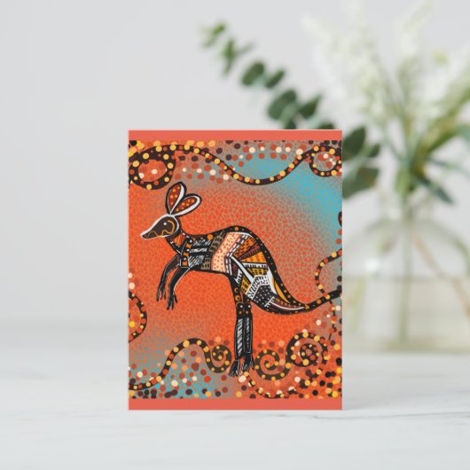 AUSTRALIA ART POSTKARTE (Stehend Vorderseite)