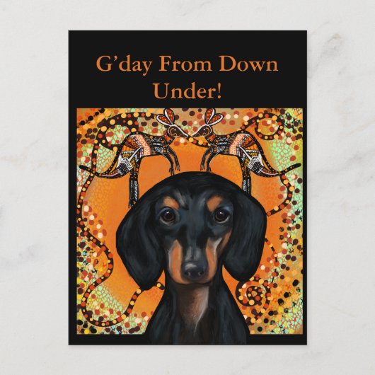 AUSTRALIA ART POSTKARTE (Vorderseite)