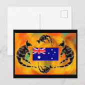 AUSTRALIA ART POSTKARTE (Vorne/Hinten)