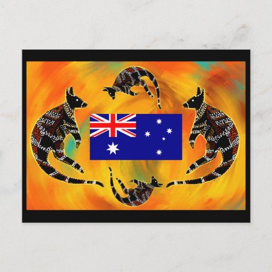 AUSTRALIA ART POSTKARTE (Vorderseite)