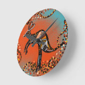 AUSTRALIA ART RUNDE WANDUHR (Winkel)