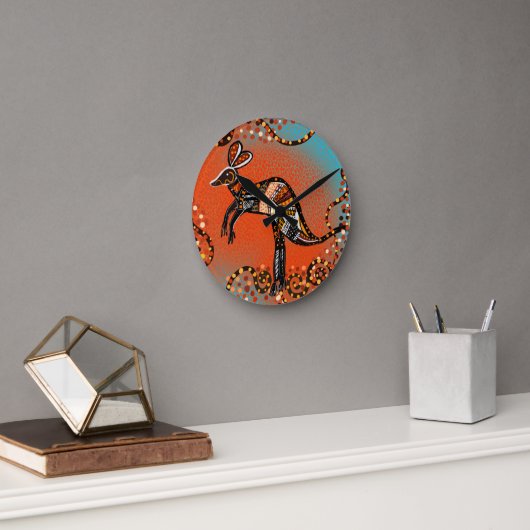 AUSTRALIA ART RUNDE WANDUHR (Büro)