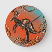AUSTRALIA ART RUNDE WANDUHR (Vorderseite)