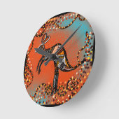 AUSTRALIA ART RUNDE WANDUHR (Winkel)