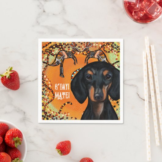 AUSTRALIA ART SERVIETTE (Beispiel)