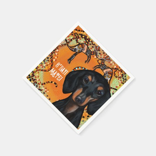 AUSTRALIA ART SERVIETTE (Ecke)