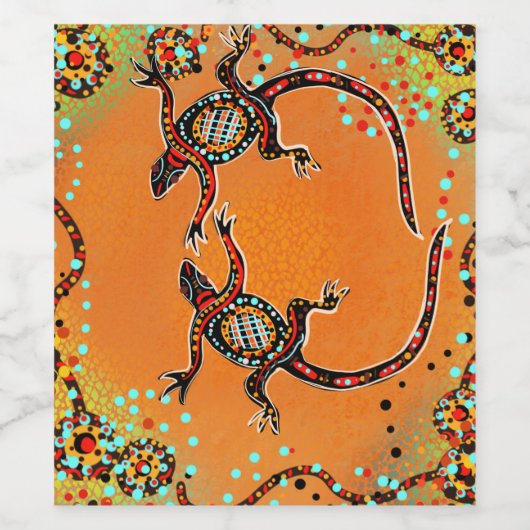 AUSTRALIA ART WEINETIKETT (Einzelnes Label)