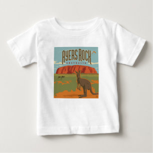 Australia Ayers Rock Kangaroos Baby T-shirt
