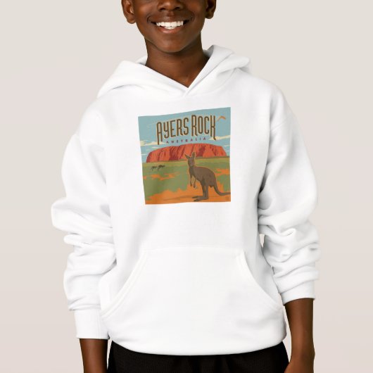 Australia | Ayers Rock Kangaroos Hoodie (Vorderseite)