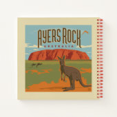 Australia | Ayers Rock Kangaroos Notizblock (Rückseite)