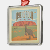 Australia | Ayers Rock Kangaroos Ornament Aus Metall (Links)