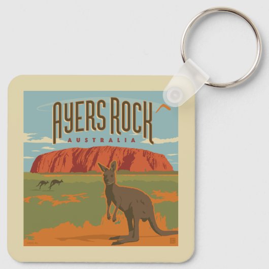Australia | Ayers Rock Kangaroos Schlüsselanhänger (Rückseite)