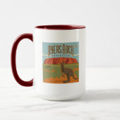 Australia | Ayers Rock Kangaroos Tasse (Links)