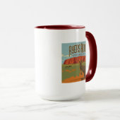 Australia | Ayers Rock Kangaroos Tasse (VorderseiteRechts)