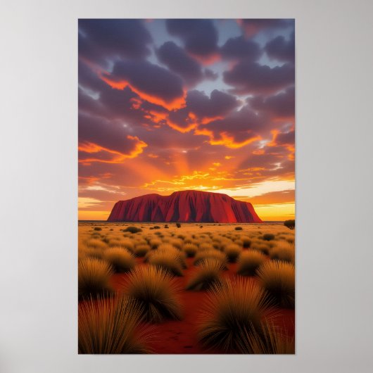 Australia Ayers Rock Poster (Vorne)