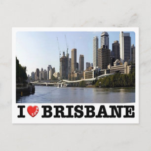 Australia -  Brisbane - I Love - Postkarte