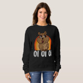 Australia Cheer Australian Wombat Animal Cute Aust Sweatshirt (Vorne ganz)