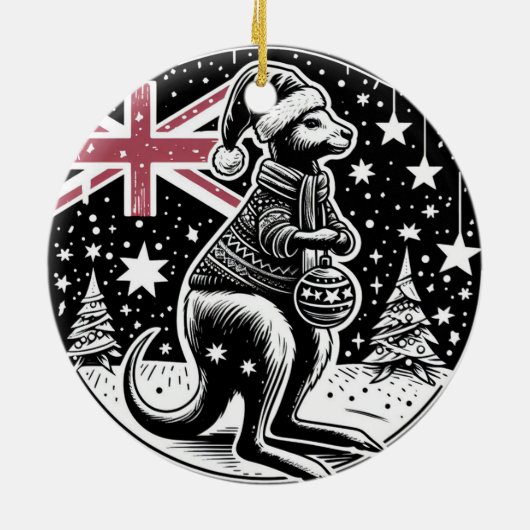 AUSTRALIA CHRISTMAS KERAMIK ORNAMENT (Hinten)
