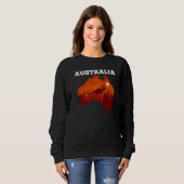 Australia Day Australian Map Flag Patriotic 1 Sweatshirt (Vorne ganz)