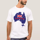 Australia Day Flag Map T-Shirt (Vorderseite)
