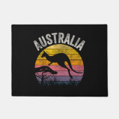 Australia Day Funny Australian Kangaroo Vintag Fußmatte (Vorderseite)