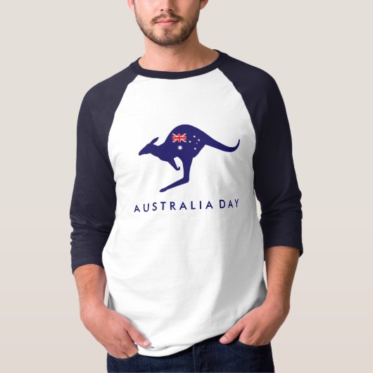 AUSTRALIA DAY KANGAROO FLAG TSHIRT (Vorderseite)