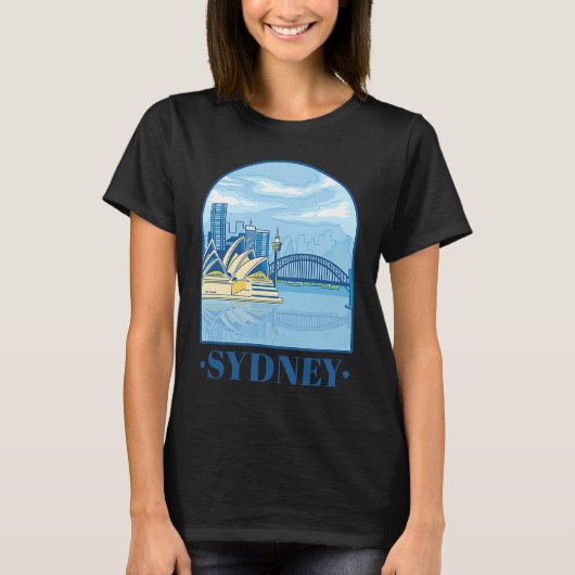Australia Day  Tourists Australian Retro Happy Tra T-Shirt (Vorderseite)