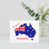 Australia Design Postkarte (Stehend Vorderseite)