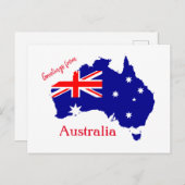 Australia Design Postkarte (Vorne/Hinten)