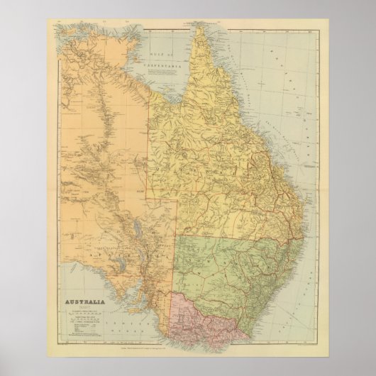 Australia East Poster (Vorne)