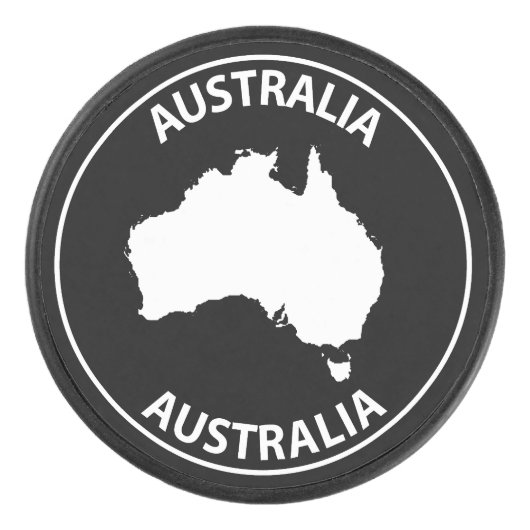 Australia Eishockey Puck (Vorderseite)
