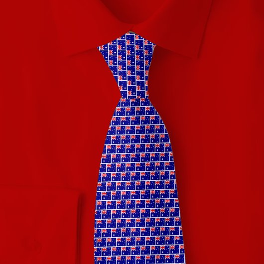 Australia Flag Brick Pattern Krawatte