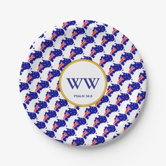 AUSTRALIA FLAG Celebration Geburtstags-Party Pappteller (Vorderseite)