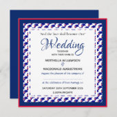 AUSTRALIA FLAG Custom Patriotic Square Wedding Einladung (Vorne/Hinten)